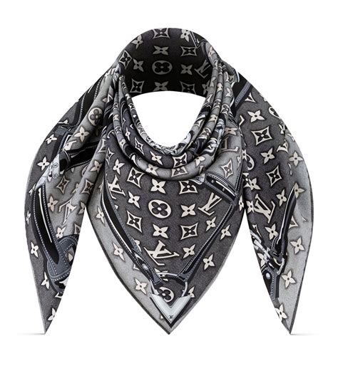 louis vuitton monogram denim scarf